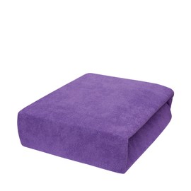 Baby Comfort Terry Fitted Sheet for 90 x 55 cm Baby Bedside Crib Mattress (Violet)