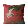 Kelly Stevens-McLaughlan, Crane Garden 3 Chinoiserie on Red Cushion /