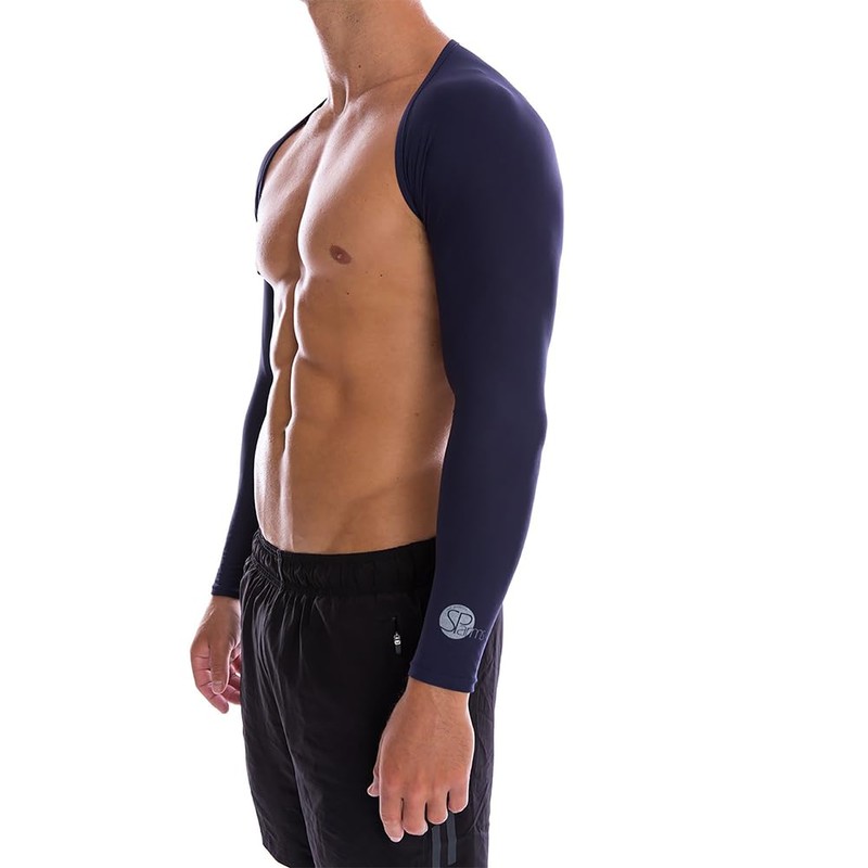 SParms Premium Sun Protection Shoulder Wraps(Navy, Small)