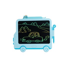 LCD Writing Tablet,Newest Small Car Shape Doodle Board, 8.5 Inch Electronic Erasable Reusable Doodle Board Drawing Pad, Christmas Birthday Gift for Boys Girls 3-8 Years Old (Blue 8.5 inch)