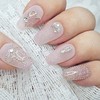 Random Design Handmade Nail Tips - Short Almond / 랜덤