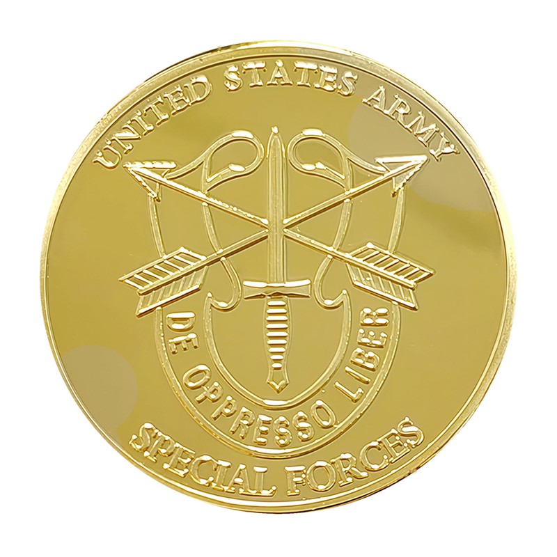 United States Army Special Forces Challenge Coin - Motivated, Dedicated,