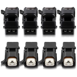 AUTOKAY 43100-08 Fuel Injector Adapter Connector Kit Fit for LS1 EV1 to USCAR EV6 EV14 LS2 LS3 LSX LT1 Injector Swaps Chevy Ford Mustangs Dodges and Many Other Vehicles Style Set of 8