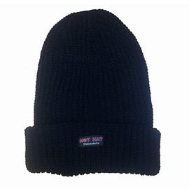 Mens/Ladies VERY HOT Heat Machine Thermal 4.3 TOG RATED Knitted winter hat - ski hat - GUARANTEED WARMTH - Black
