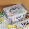 Waikhomes 3L Plastic Storage Containers Set of 6, Latching Storage