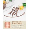 Feraco Pure Copper Bracelets for Women, Ultra Strength Magnetic Bracelet