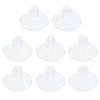 Antrader 18mm/0.7" Furniture Desk Glass Rubber Transparent Anti-Collision Suction Cups