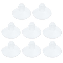 Antrader 18mm/0.7" Furniture Desk Glass Rubber Transparent Anti-Collision Suction Cups Sucker Hanger Pads for Glass Plastic Without Hooks, Pack of 8