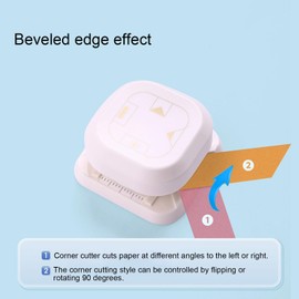 Corner Punch, 4-in-1 Multifunction Hole Punch with Confetti Storage at the Bottom, Suitable for DIY Projects, Scrapbooking