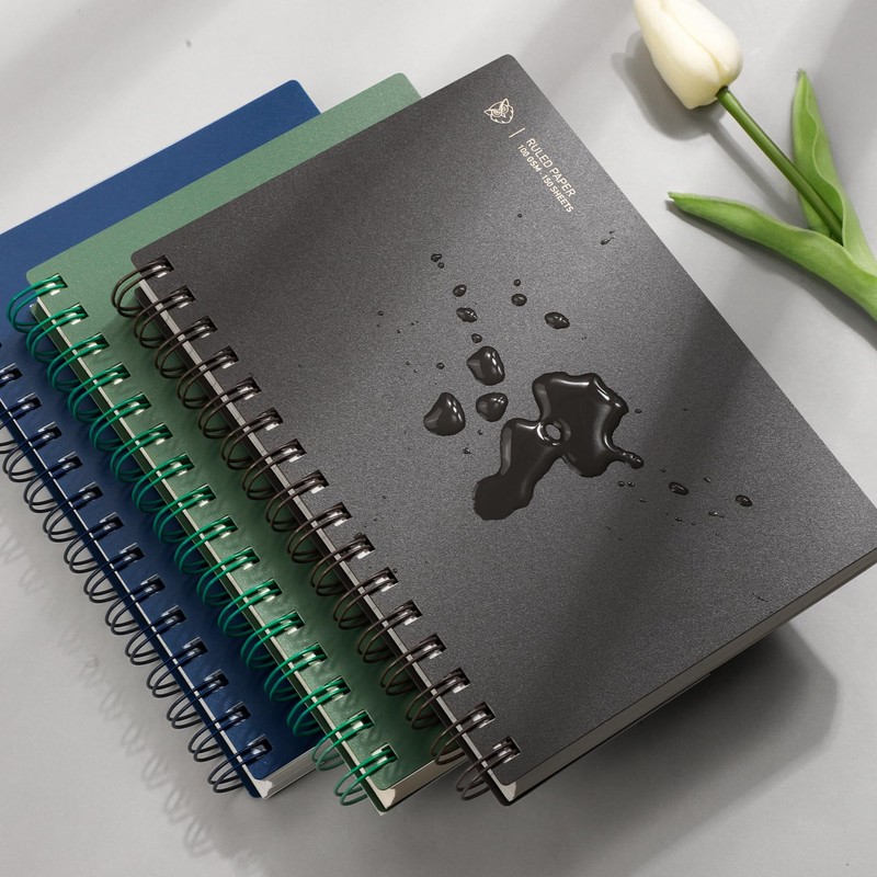 EMSHOI A5 Spiral Notebook College Ruled Lined Journal, Small 5.7"