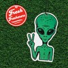 Peace Sign Alien Car Air Freshener 3 Pack, Car Air