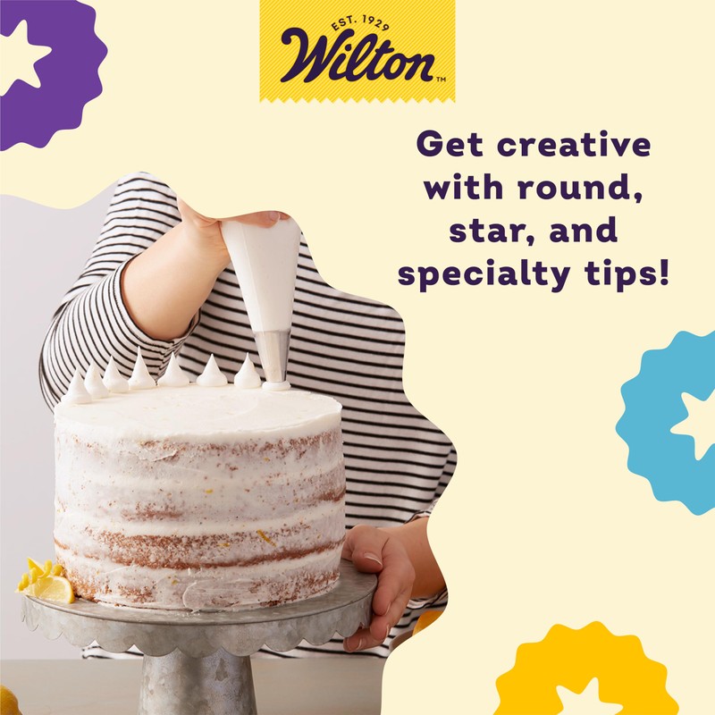 Wilton Master Cake Decorating Piping Tips Variety Set, Stainless Steel