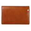 Milagro Business Card Holder, Tamponato Leather Series, Braun