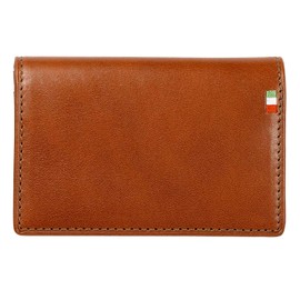 Milagro Business Card Holder, Tamponato Leather Series, Braun