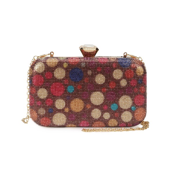 AFKOMST Evening Clutch Bag for Women Sparkly Rhinestone Purses Diamante