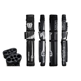 HAN'S DELTA 2x4 Hard Oval Pool Cue Billiard Stick Carrying Case, (Several Colors Available) (Beast)