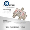2-Way SAT & BK Splitter F Series - 5-2400 MHz