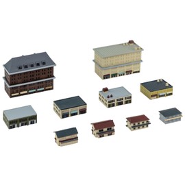 Pit Road SW20 1/700 Skywave Series Structure Set 5 (Complex Buildings, Stores, Apartments, Houses) Plastic Model