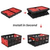 50L Collapsible Utility Crate, Hand Trucks Foldable Storage Bin Organizer,
