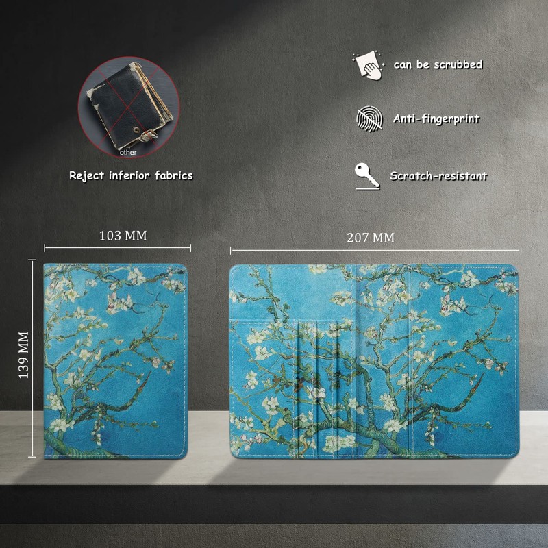 HEISHAYU Passport Holder, Z-flowers, Contemporary