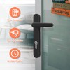 Bwintech 1 Set Black UPVC Door Handle Set, 92mm Backset,122mm