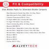 AlveyTech Disc Brake Pads for Mini Bike Standard Caliper (2)