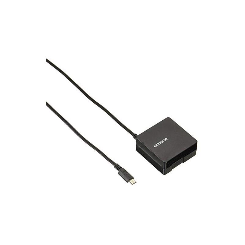 Elecom AC Charger, 2A Output, USB-A Female Included, 5.9 ft