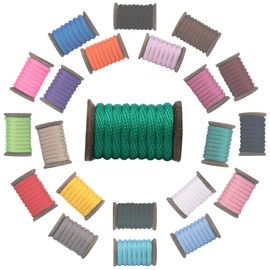 Ravenox Solid Braid Utility Rope | (Green)(1/2 inch x 25 feet) | Made in The USA | All Purpose Solid Braid Cord for Crafts, Sports, Landscaping, Horse Tack, Pets & Décor | Multiple Colors & Sizes