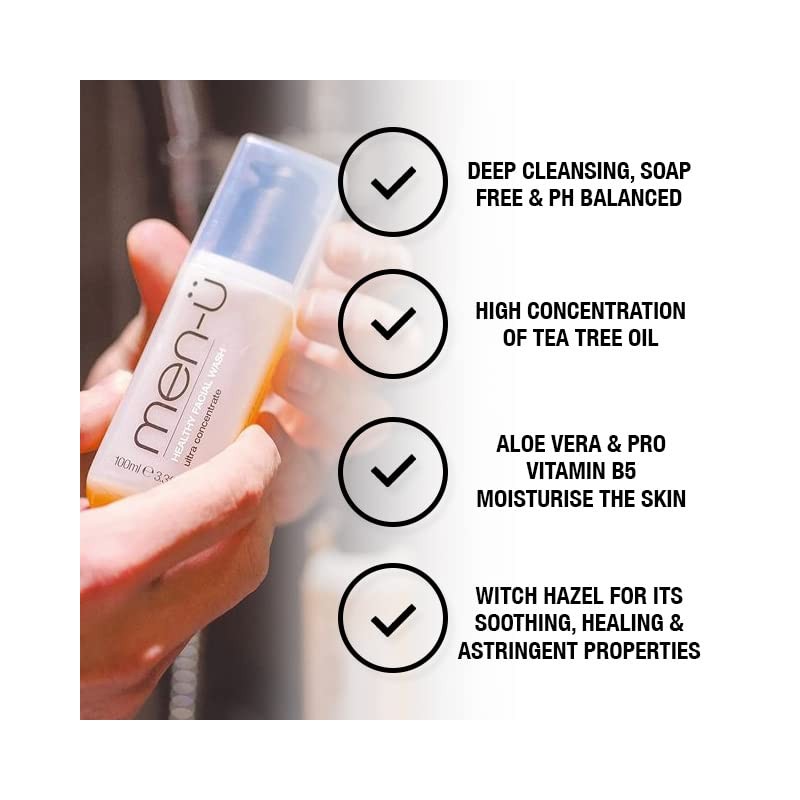 men-ü Healthy Face Wash Refill Starter Kit, Up to 530
