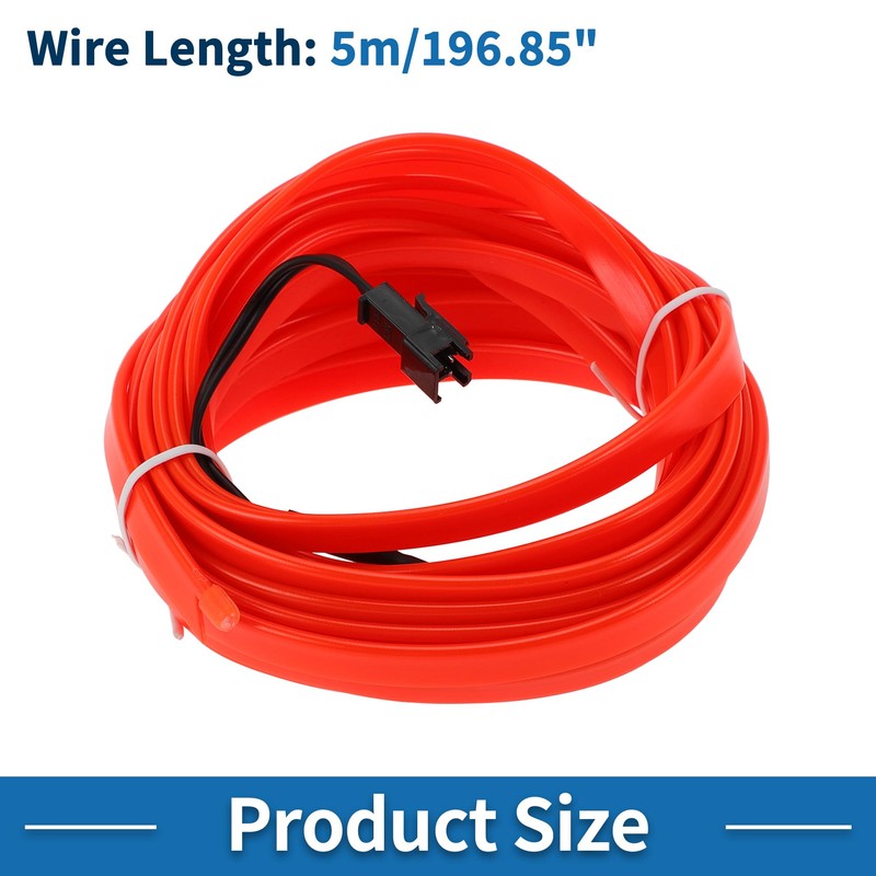 A ABSOPRO 5m EL Wire Cable LED Glow String Light