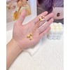 LAEKOU Initial Bag Charms Keychain, Letter Key Chain Charm Accessories