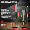 Outdoor German Army Cutlery Stainless Steel Camping Cutlery Set 5