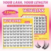 Freya Lash Clusters, 10mm Natural Wispy D Curl Individual Lashes