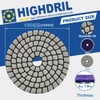 HIGHDRIL Diamond Dry Polishing Discs Pack of 8 - 100