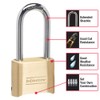 Master Lock 175LH 2' Wide Set Your Own Combination Padlock,