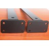 4 Pack - 16 inch Black Hidden L Shelf Bracket