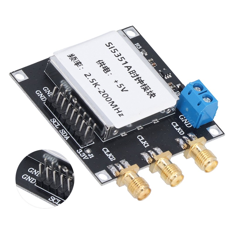 SI5351 Clock Signal Generator Module Low Noise Square Wave Frequency