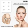 Hxdzfx Máscara Facial De Luz Led 7 Colores Y Funciones