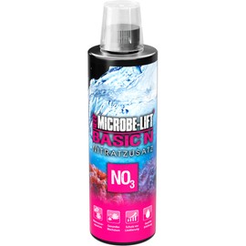 MICROBE-LIFT Basic N – 473 ml – Nitrate Additive for Saltwater Aquariums for Targeted Increase of NO3 Value, Supports Healthy Coral Growth.