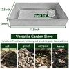 Large Steel Soil Sifter(17.5 x 12.5 inches),Dirt Sifter,Rock Sifter,Compost Sifter