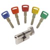 Bricard Olympia 30+30 Knob Cylinder with 5 Keys Silver