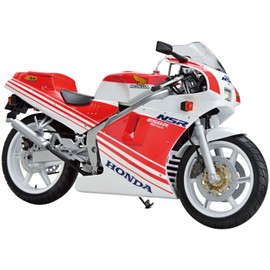 Aoshima Bunka Kyozai 1/12 The Bike Series No. 8 Honda MC18 NSR250R 1988 Plastic Model, Molded Color