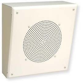 Bogen MB8TSL Metal Box Speaker, 8 Inch Full Range Cone Driver, 70V/25V Transformer, Angled Downward Sound, Commercial Audio System, Selectable Power Output, 4W Max Power Rating