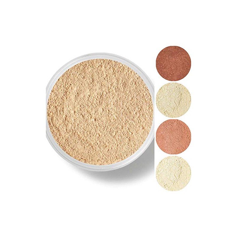 STARTER SET (WARM Neutral Shade-Most Popular) Mineral Makeup Kit Bare