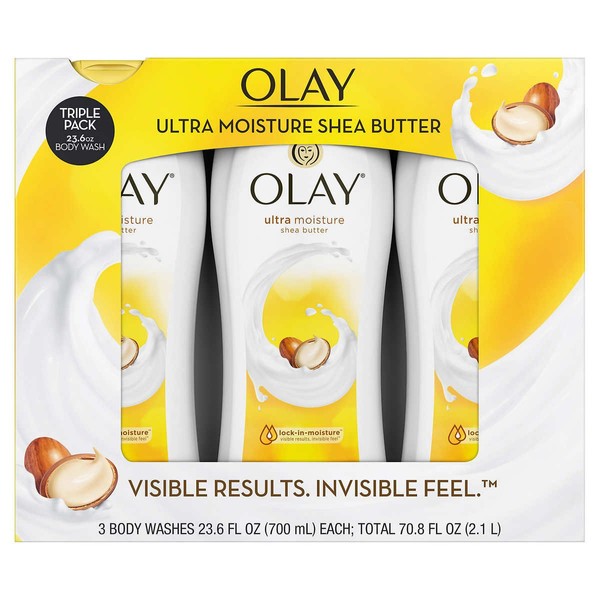 Olay Ultra Moisture Body Wash 23.6 Fluid Ounce,3 Pack in