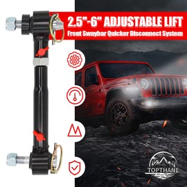 2.5" - 6" Lift Front Sway Bar Quicker Disconnect System for 2007-2018 Jeep Wrangler JK & JKU - Off-Road Suspension Performance Upgrade