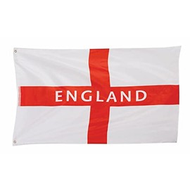 Costume & Party Store England Flag 5ft x 3ft with Eyelets Euros World Cup Supporters St Georges Day