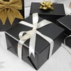 Ulmasinn Black Matte Metallic Wrapping Paper, Solid Color Gift Wrapping