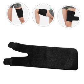 FOMIYES 2pcs Men Women Thigh Sleeves Hip Sleeve Adjustable Thigh Wrap for Workouts Black