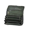 Bear Design Cow Lavato Dames Wallet CL9918 Green, L. Olijf